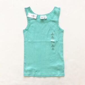 Gapkids NWT Aqua green lace hem tank  S(6-7Y)